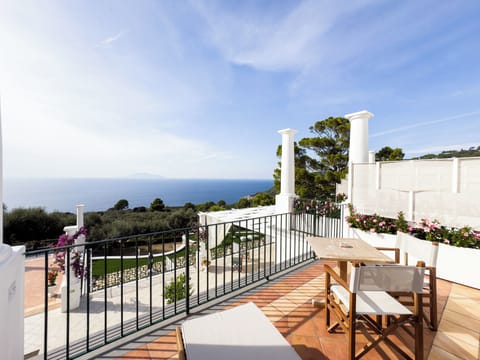 Doppia Deluxe, balcone, vista mare | Minibar, in-room safe, desk, soundproofing