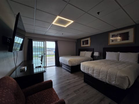 Deluxe Room, 2 Queen Beds, Balcony | Minibar, free WiFi, bed sheets