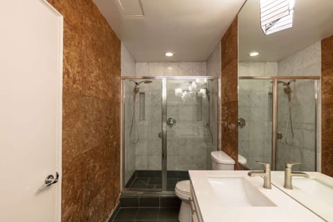 Free toiletries, hair dryer, towels, soap