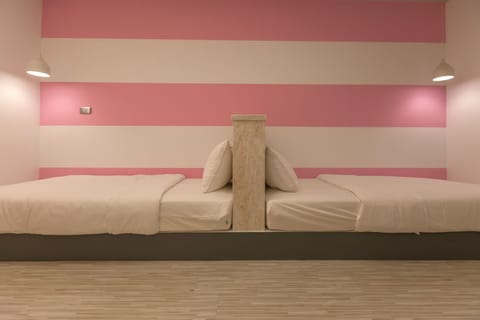 Small Twin Room, No Windows | Individually decorated, individually furnished, desk, blackout drapes