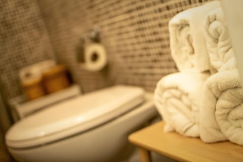 Double Room | Bathroom | Shower, free toiletries, hair dryer, towels