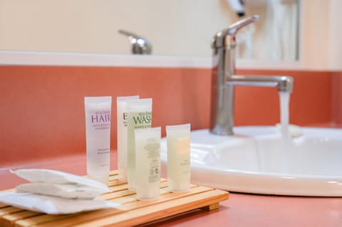 Garden View Twin Room | Bathroom | Shower, free toiletries, hair dryer, towels