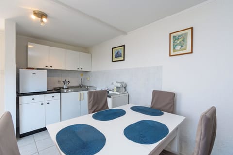 Apartment (A1) | Private kitchen | Espresso maker, fridge, stovetop, electric kettle