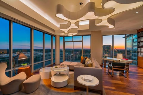 Presidential Suite, 1 Bedroom, Non Smoking, Balcony (Corner) | Living area | 49-inch flat-screen TV with satellite channels, TV