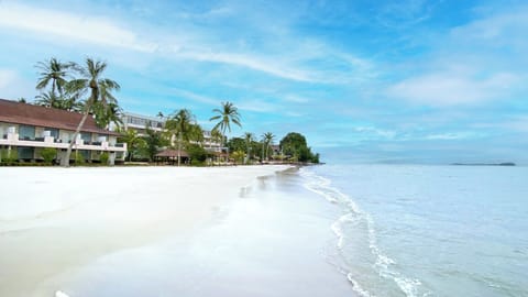 Private beach, white sand