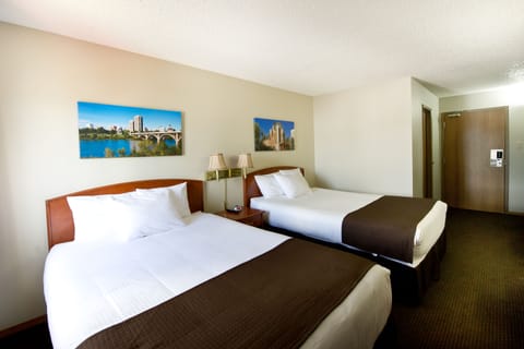 Deluxe Double Room, 2 Queen Beds | Desk, laptop workspace, blackout drapes, iron/ironing board (on request)