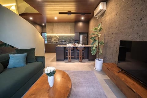 Villa, 2 Bedrooms, Private Pool | Living area | Flat-screen TV