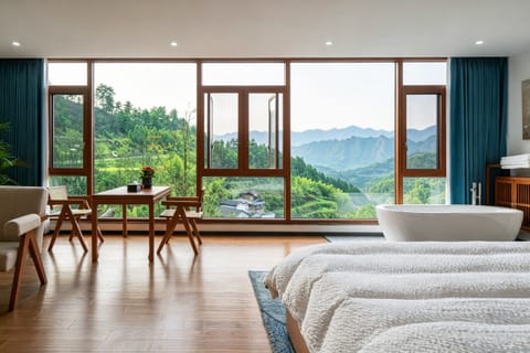 Luxury Double Room, 1 King Bed, Hot Tub, Hill View | View from room