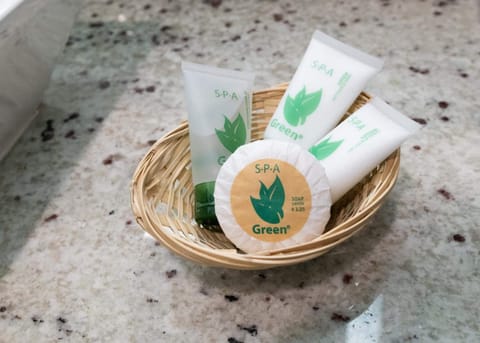 Free toiletries, hair dryer, soap