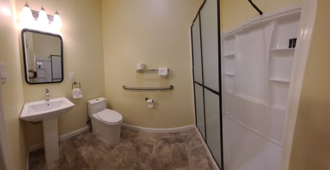 Room, 2 Double Beds | Bathroom | Shower