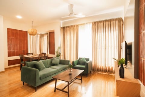Apartment, 2 Bedrooms, Balcony | Living area