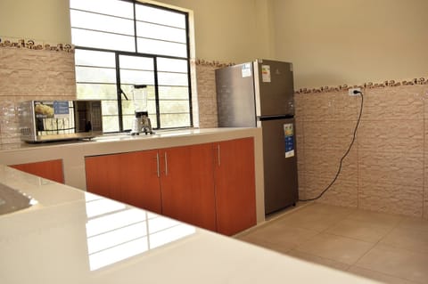 Family Apartment, Patio, Mountain View | Private kitchen