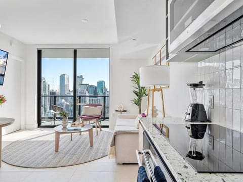 Premium Apartment, Balcony, City View | Living area | 42-inch Smart TV with digital channels