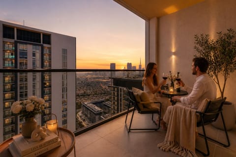 Deluxe Apartment, Balcony, Pool View | Terrace/patio
