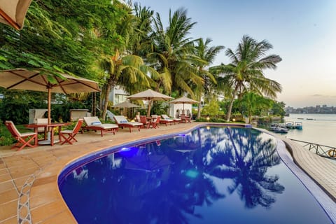 Deluxe Apartment, Sea View | Pool | 3 indoor pools, outdoor pool
