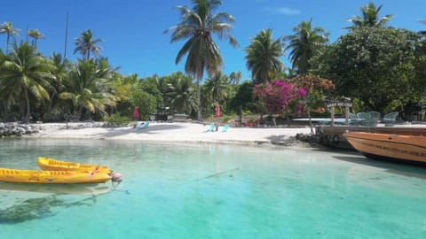 Private beach, white sand