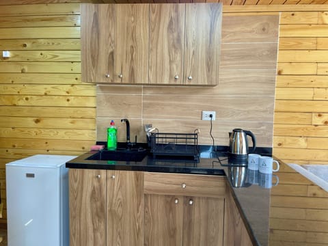 Panoramic Cabin, Pool View | Private kitchen | Mini-fridge, cookware/dishes/utensils