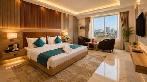 Family Room, City View | In-room safe, soundproofing, iron/ironing board, WiFi (free)