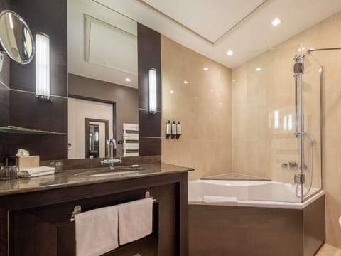 Eco-friendly toiletries, hair dryer, bathrobes, slippers