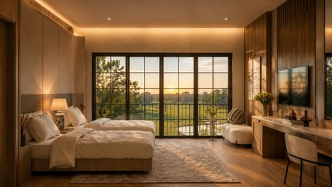 Standard Twin Room, Balcony, Golf View | In-room safe, WiFi (free)