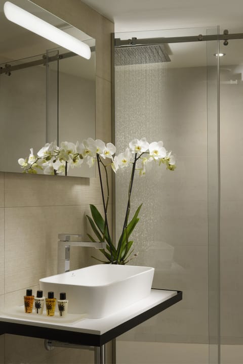 Superior Double Room | Bathroom | Shower, rainfall showerhead, free toiletries, hair dryer