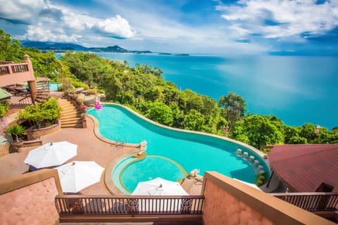 Grand Quadruple Room, 2 Queen Beds, Sea View | View from room