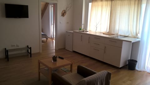 Suite, Kitchenette, Mountain View | Private kitchenette | Electric kettle