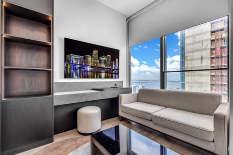 Studio, 1 King Bed, Kitchen, City View (Miami E11even) | View from room