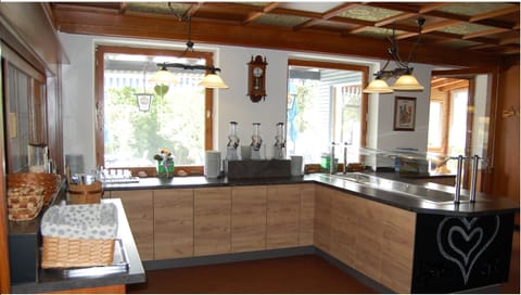 Dinner served, local and international cuisine