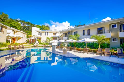 Outdoor pool, open 10 AM to 10 PM, pool umbrellas, sun loungers