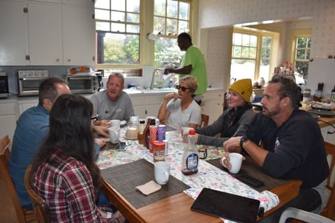 Shared fridge, microwave