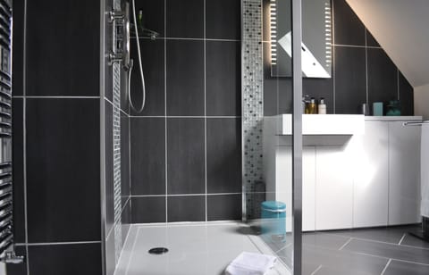 Deluxe Twin Room | Bathroom | Shower, free toiletries, hair dryer, towels