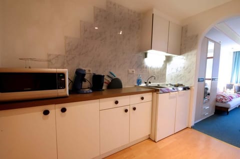 Standard Apartment, 1 Bedroom, Mountain View | Private kitchen | Full-size fridge, stovetop, coffee/tea maker, electric kettle