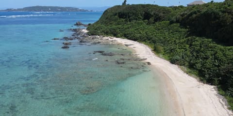 Beach nearby, white sand