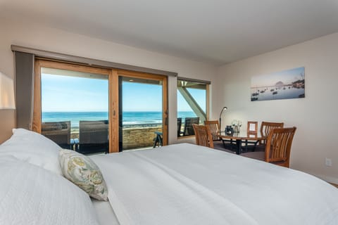 Deluxe Room, 2 Queen Beds, Patio, Ocean View | Iron/ironing board, free cribs/infant beds, free WiFi, bed sheets