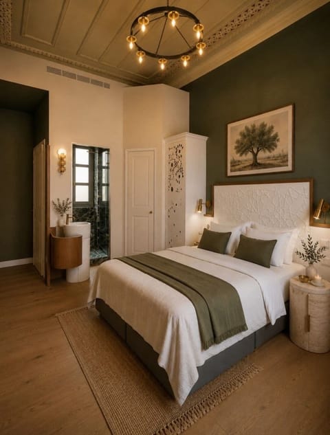 Amber Suite | Egyptian cotton sheets, premium bedding, minibar (free items)