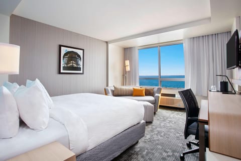 Deluxe Room, 1 King Bed with Sofa bed, Bay View | Premium bedding, down comforters, desk, laptop workspace