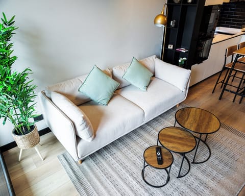 Standard Apartment, Balcony, City View | Living area
