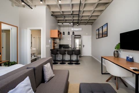 Basic Apartment | Living area | 40-inch TV with digital channels