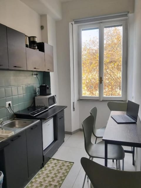 Deluxe Apartment, City View | Private kitchen