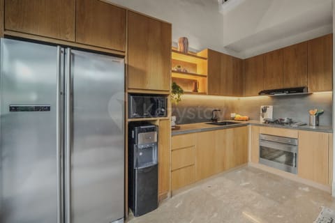 Villa, 3 Bedrooms, Pool View | Private kitchen | Coffee/tea maker, full-size fridge, microwave, stovetop
