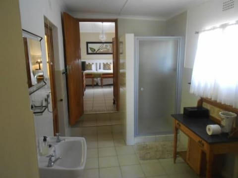 Hair dryer, bathrobes, towels, soap