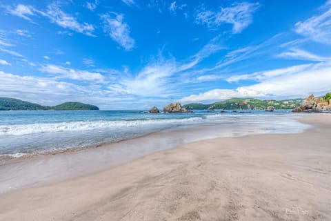 On the beach