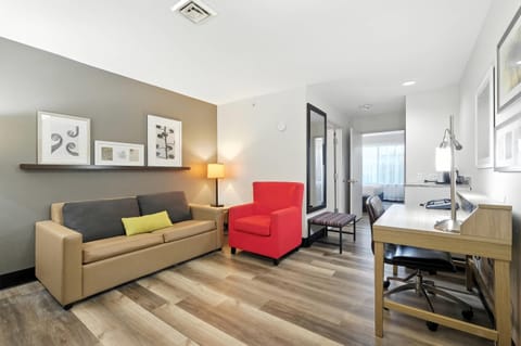 Suite, 1 Bedroom, Non Smoking | Desk, blackout drapes, iron/ironing board, free WiFi