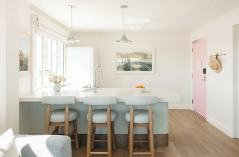 Suite, 1 King Bed with Sofa bed | Private kitchen | Fridge, eco-friendly cleaning products