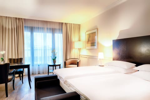 Superior Double Room | Hypo-allergenic bedding, in-room safe, desk, laptop workspace