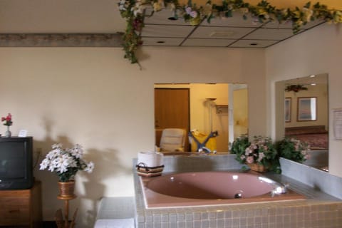 Bathtub, free toiletries, hair dryer, towels