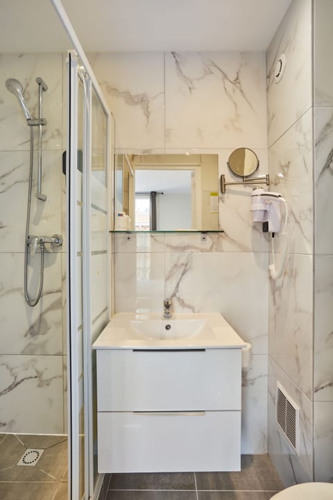 Desk, blackout drapes, soundproofing, iron/ironing board