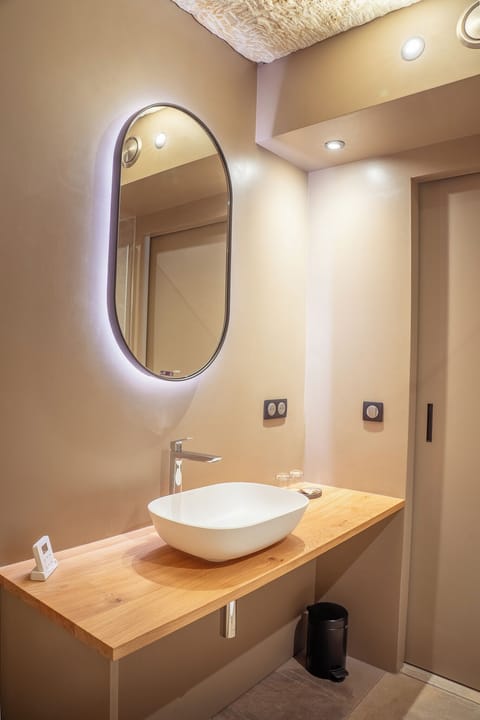 Prestige Suite with Terrace, Nordic Bath & Private Sauna | Bathroom | Free toiletries, hair dryer, towels, soap