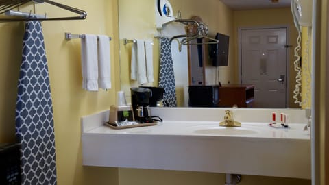 Room, 2 Double Beds, Non Smoking | Bathroom sink